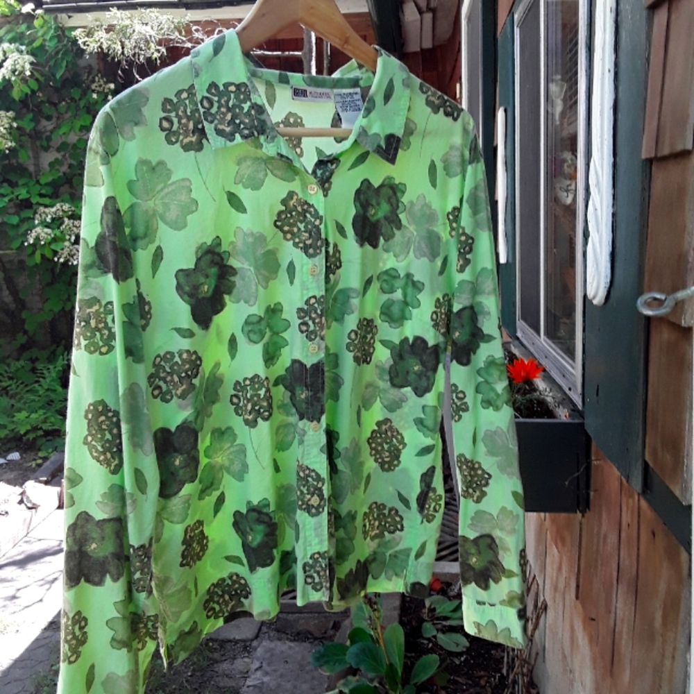 Womens blouse beautiful green